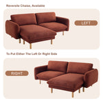 Load image into Gallery viewer, 86&quot;Wide Convertible Sectional Sofa, Modern L Shape Couches with Left/Right Reversible Chaise,  Mid-Century Sofa with Reversible Cushions (Cedar)
