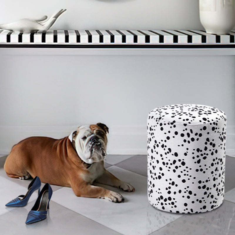 Polka-Dotted Ottoman Chair
