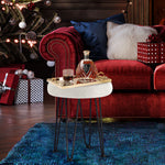 Load image into Gallery viewer, Velvet White Vanity Stool
