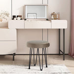 Load image into Gallery viewer, Velvet Brown Vanity Stool
