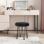 Load image into Gallery viewer, Velvet Black Vanity Stool
