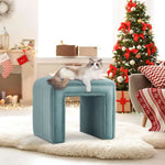 Load image into Gallery viewer, -Shaped Velvet Ottoman
