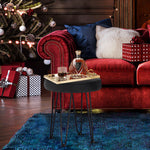 Load image into Gallery viewer, Velvet Black Vanity Stool
