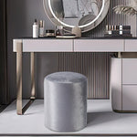 Load image into Gallery viewer, Solid Gray-Round Ottoman Chair
