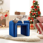 Load image into Gallery viewer, Shaped Velvet Ottoman
