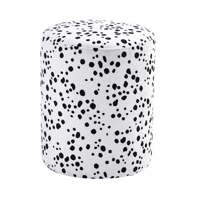 Polka-Dotted Ottoman Chair