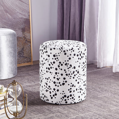 Polka-Dotted Ottoman Chair