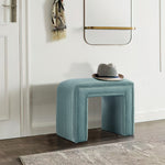 Load image into Gallery viewer, -Shaped Velvet Ottoman

