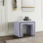 Load image into Gallery viewer, -Shaped Velvet Ottoman
