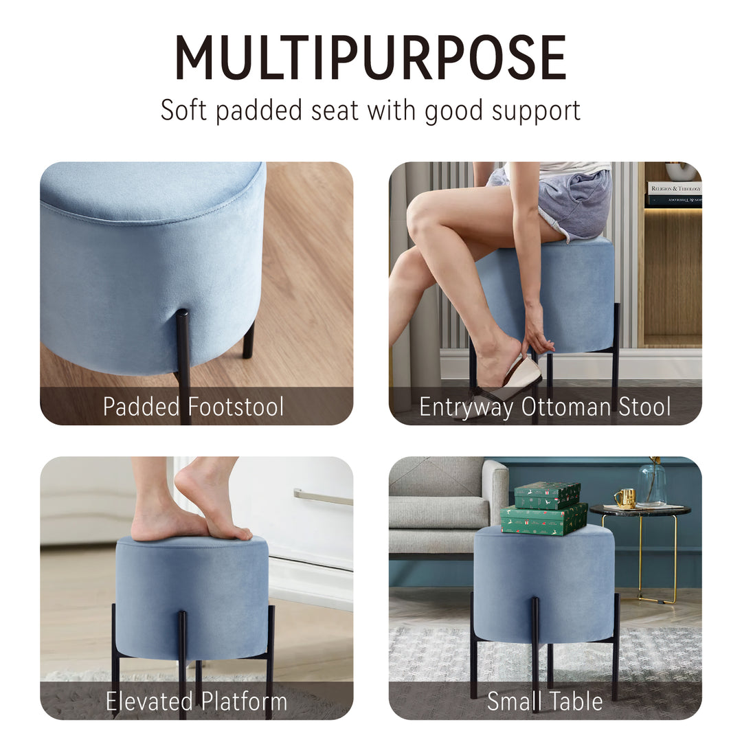 Light Blue Multifunctional Stool