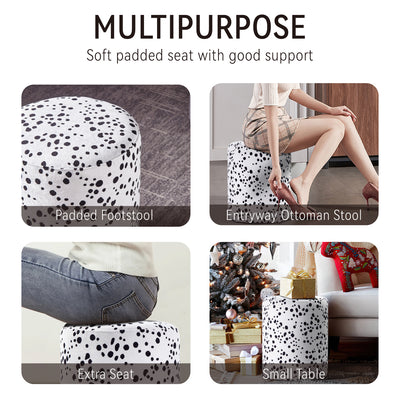 Polka-Dotted Ottoman Chair