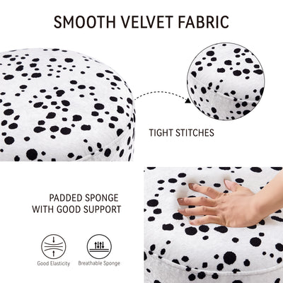 Polka-Dotted Ottoman Chair