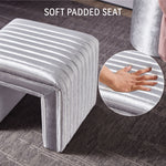 Load image into Gallery viewer, -Shaped Velvet Ottoman
