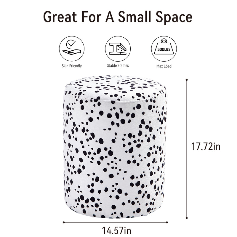Polka-Dotted Ottoman Chair