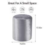 Load image into Gallery viewer, Solid Gray-Round Ottoman Chair
