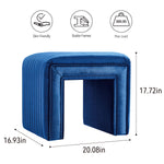 Load image into Gallery viewer, Shaped Velvet Ottoman
