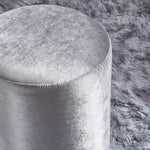 Load image into Gallery viewer, Solid Gray-Round Ottoman Chair
