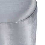 Load image into Gallery viewer, Solid Gray-Round Ottoman Chair
