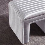 Load image into Gallery viewer, -Shaped Velvet Ottoman
