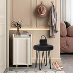 Load image into Gallery viewer, Velvet Black Vanity Stool
