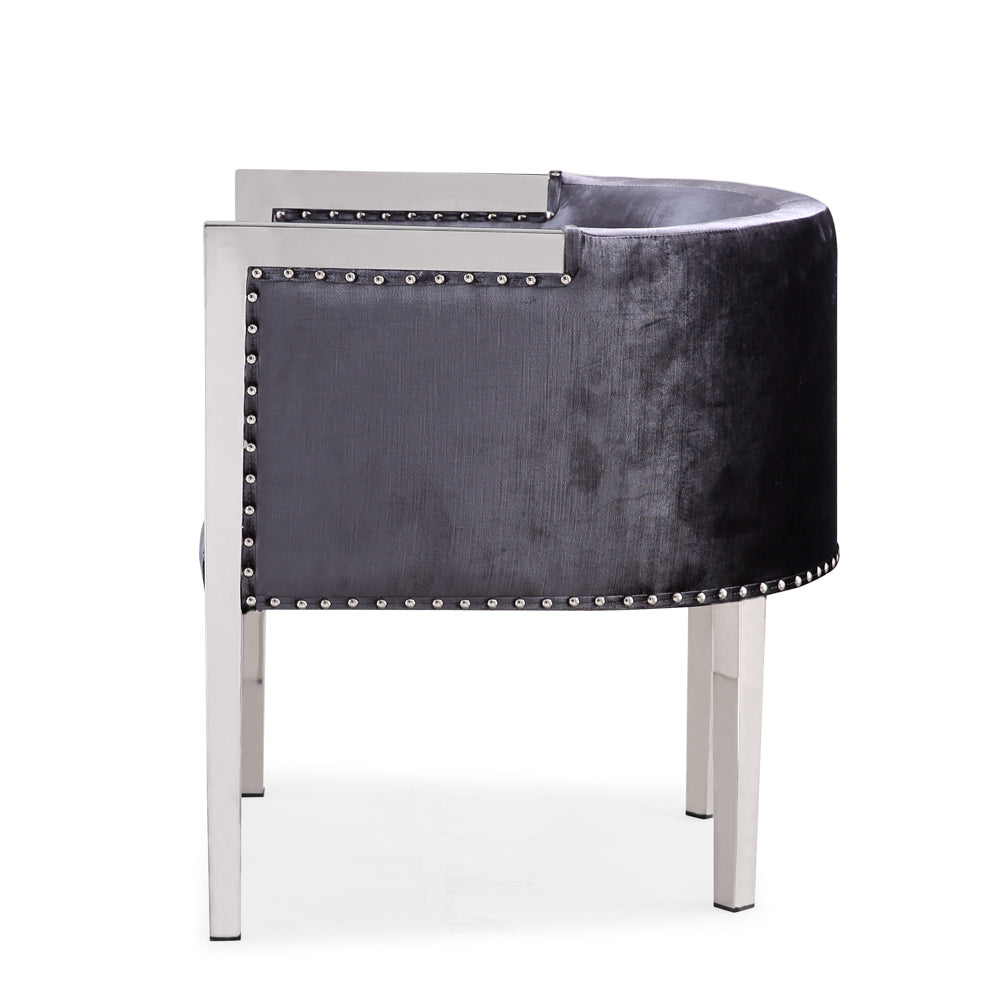 Accent Chair-Dark Grey