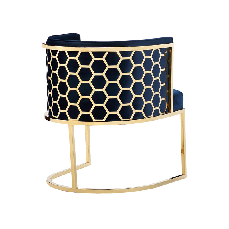 Accent Chair-Blue Stylish Design