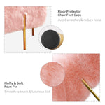 Load image into Gallery viewer, Pink Fur Cube-Shaped Cushioned Stool
