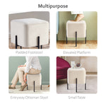 Load image into Gallery viewer, White Cube-Shaped Stool

