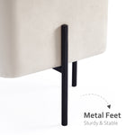 Load image into Gallery viewer, White Cube-Shaped Stool
