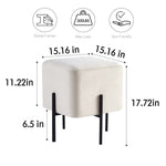 Load image into Gallery viewer, White Cube-Shaped Stool
