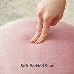 Load image into Gallery viewer, Velvet Pink Vanity Stool
