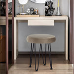 Load image into Gallery viewer, Velvet Brown Vanity Stool
