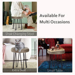 Load image into Gallery viewer, Velvet Brown Vanity Stool
