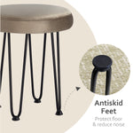 Load image into Gallery viewer, Velvet Brown Vanity Stool
