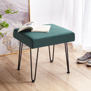 Velvet Green Vanity Stool