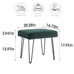 Load image into Gallery viewer, Velvet Green Vanity Stool
